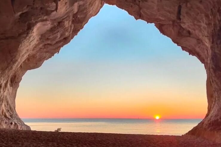 Cala Luna al tramonto