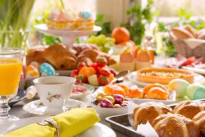 Tavola imbandita di Pasqua