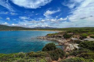 Veduta sul mare e sulla vegetazione