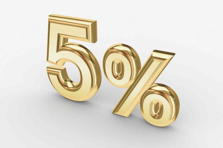 5% numero 3d