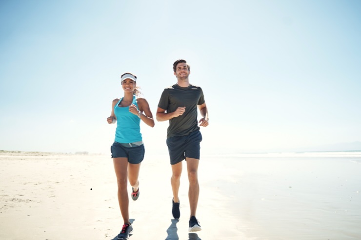 Correre sulla spiaggia
