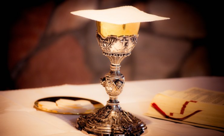 calice in chiesa 