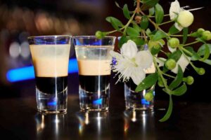 Bicchieri liquore e mirto
