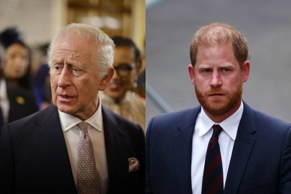 Re Carlo III e principe Harry