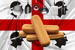 Savoiardi e bandiera della Sardegna