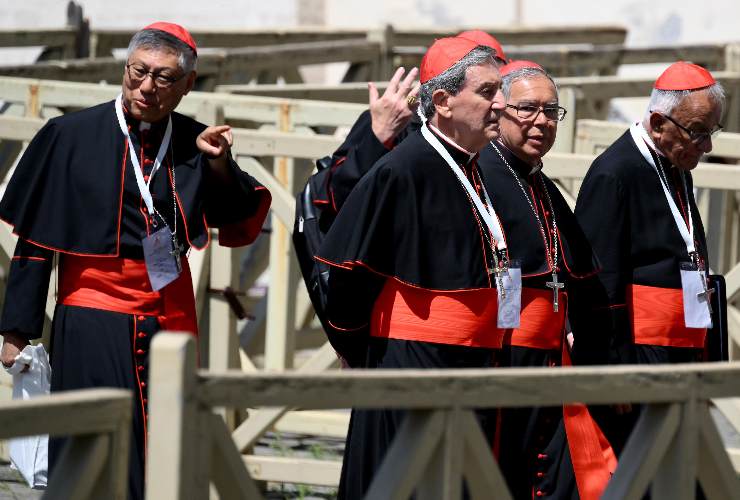 alcuni cardinali arrivati per il conclave