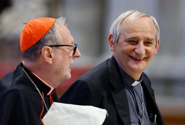 i due cardinali, Gugerotti e Zuppi