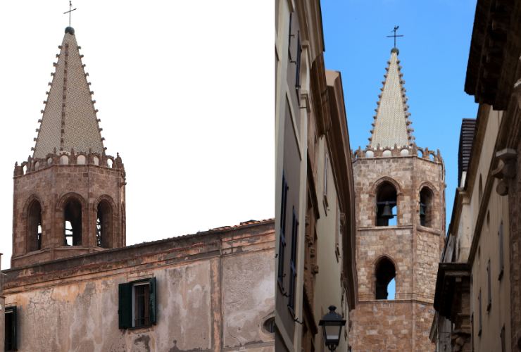 vista sulla cattedrale di santa maria alghero