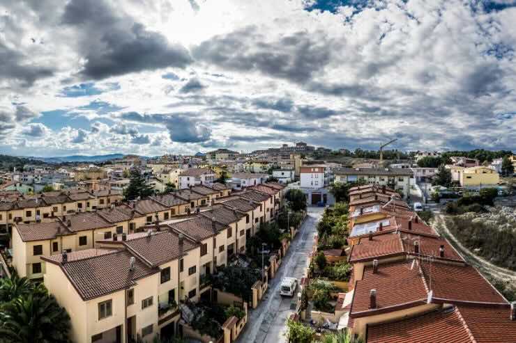 vista dei tetti di Nuoro