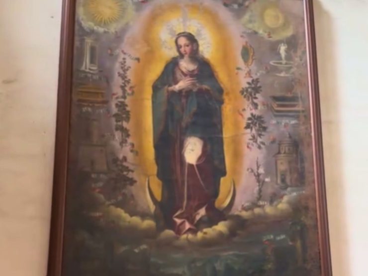 tela seicentesca della chiesa dei Catalani