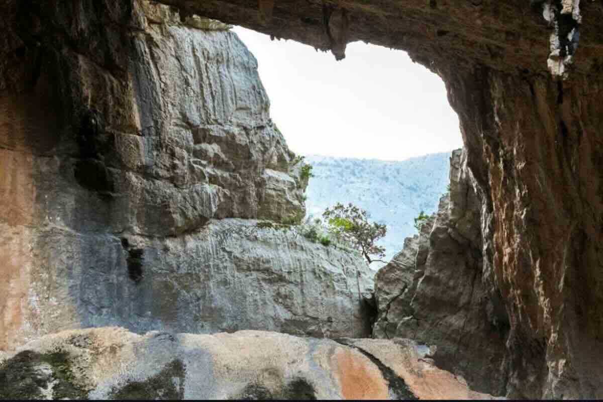 Vista da una grotta