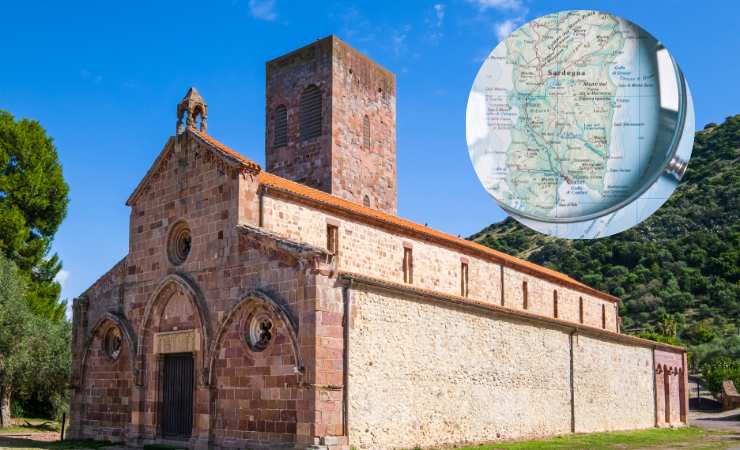 chiesa di san pietro a bosa e mappa sardegna