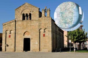 chiesa san simplicio e mappa sardegna