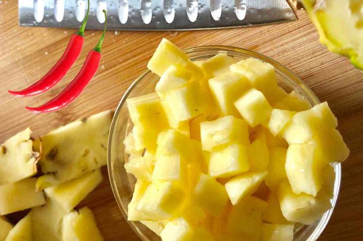 Cubetti di ananas