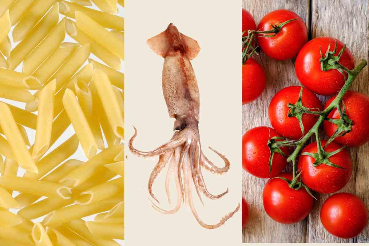 Pennette, totano e pomodorini