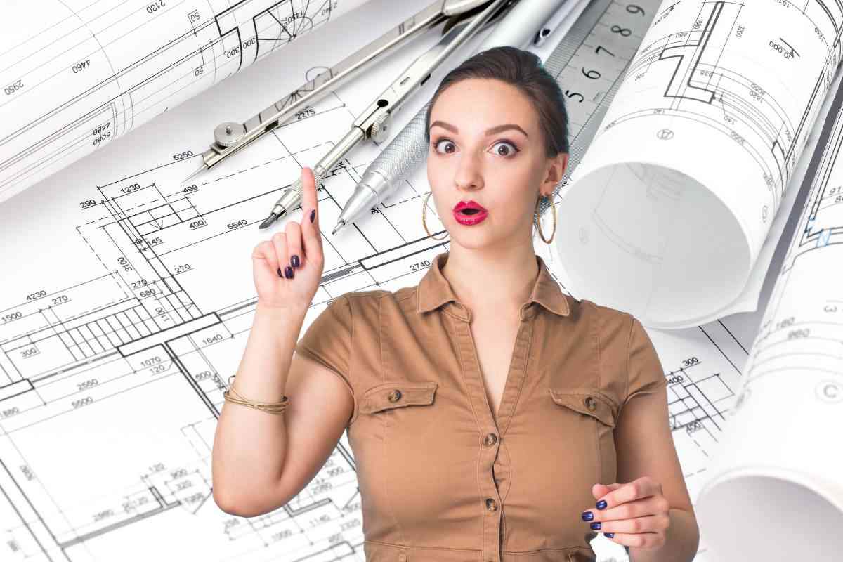 Donna sorpresa e visura catastale