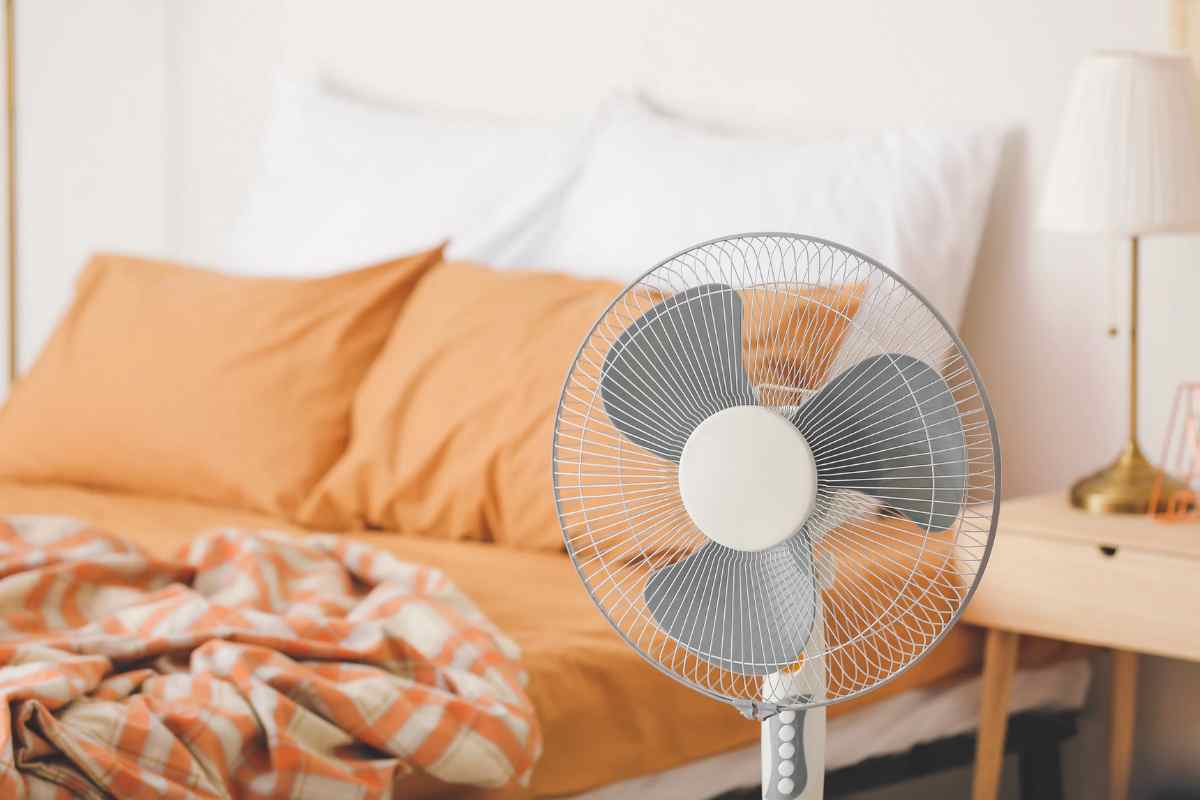 Ventilatore in camera da letto
