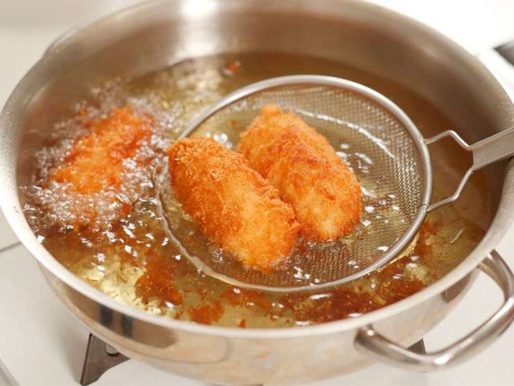 frittura di crocchette di patate