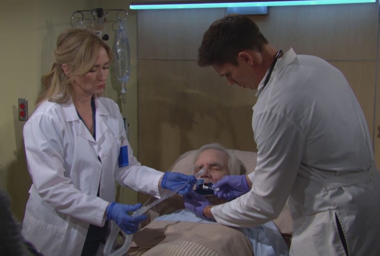 eric in ospedale con finn e bridget 