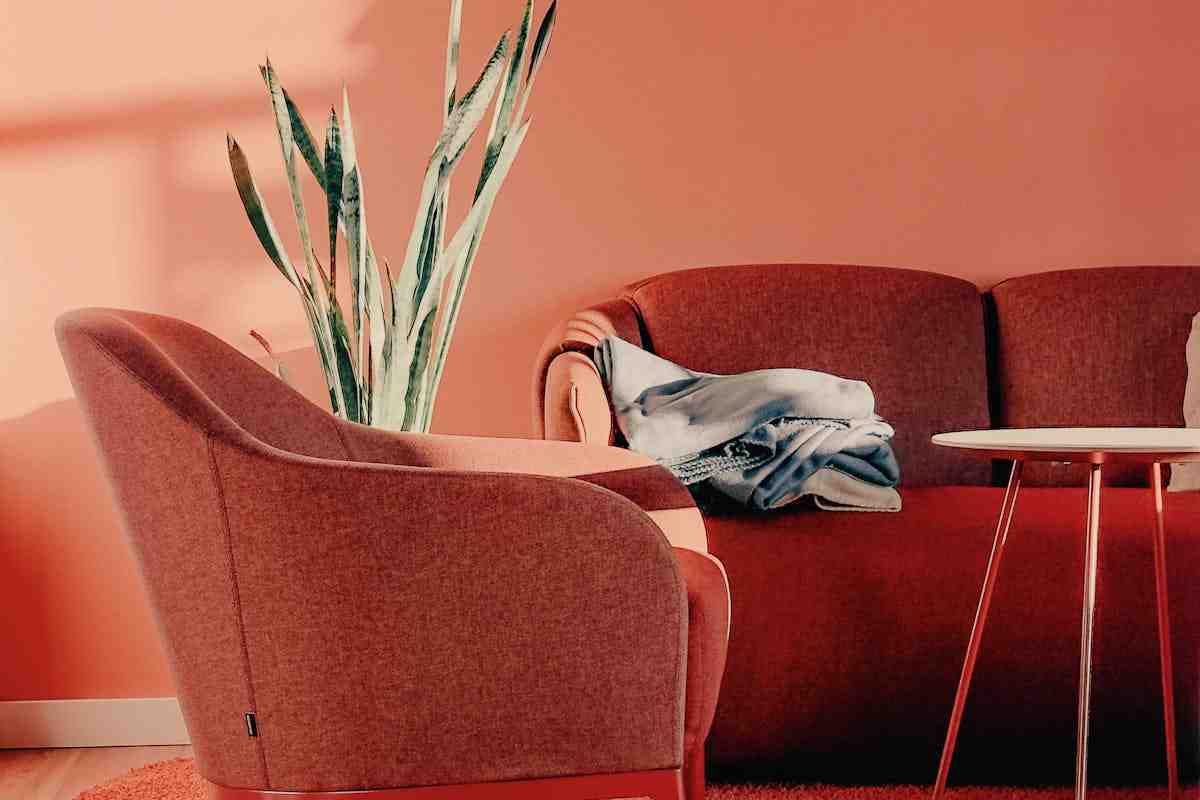 casa con pareti rosa
